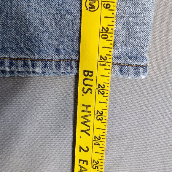 Levi's 505 denim shorts men's size 36 hard washed denim blue colour - Picture 13 of 15